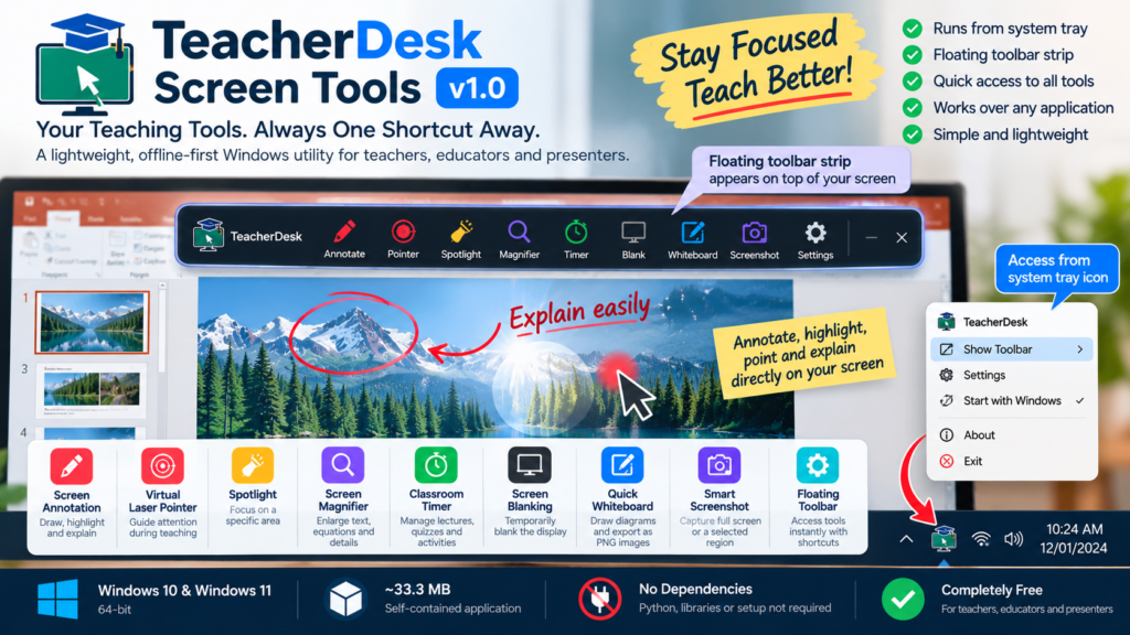 TeacherDesk Screen Tools